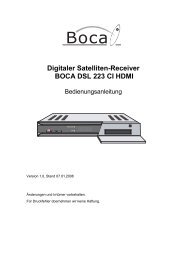 Digitaler Satelliten-Receiver BOCA DSL 223 CI HDMI