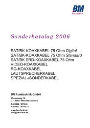 SAT/BK - KOAXIALKABEL 75 Ohm - bm-funk.de