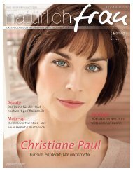 Ausgabe 02/2012 Christiane Paul - Annemarie Börlind