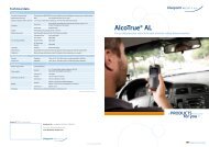 AlcoTrue® AL For professional in-vehicle breath ... - bluepoint medical