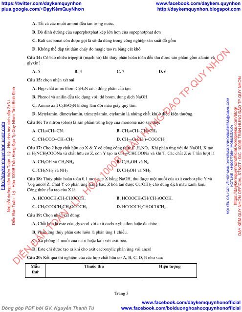 Bộ đề thi thử THPT QG 2018 Các môn TOÁN - LÍ - HÓA Các trường THPT Cả nước CÓ HƯỚNG DẪN GIẢI (Lần 29) [DC28052018]