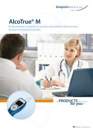 AlcoTrue® M Professionelles Testgerät zur ... - bluepoint medical