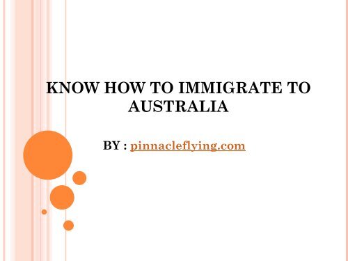 skærm Berettigelse fange Get Information about Skilled Australian Immigration
