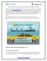 Why Taxi Service is Better than Your Own Car while Travelling
