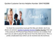 Quicken Customer Service Helpline Number 18447482888