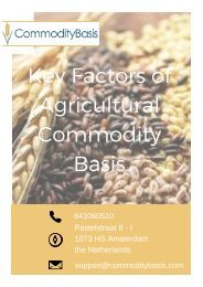 Price Determination in Agricultural Commodity Markets - Commodity Basis