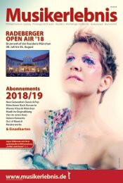 Musikerlebnis Sommermagazin