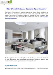 Why People Choose Luxury Apartments?