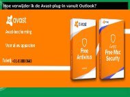 Hoe verwijder ik de Avast-plug-in vanuit Outlook