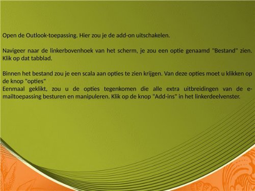 Hoe verwijder ik de Avast-plug-in vanuit Outlook