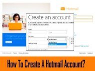 How to Create a Hotmail Account? 1-800-213-3740 