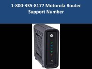 1-800-335-8177 Motorola Router Support Number