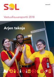 SOL Vastuullisuusraportti 2018