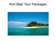 Port Blair Tour Packages