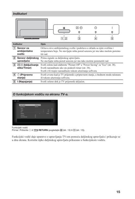 Sony KDL-46HX800 - KDL-46HX800 Mode d'emploi Serbe