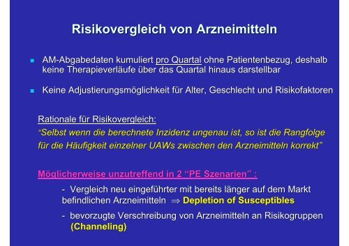 Methodische Ansätze der Pharmakovigilanz in Deutschland - BIPS