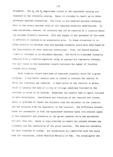 catalogo de terremotos para america del sur catalog of earthquakes ...