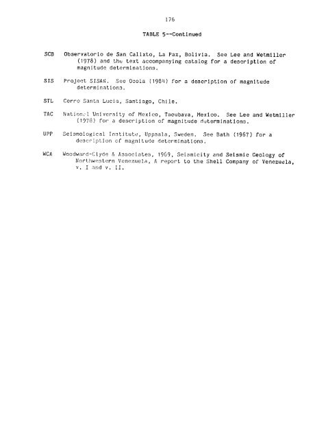 catalogo de terremotos para america del sur catalog of earthquakes ...