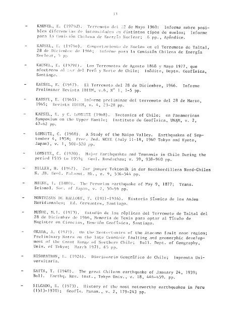 catalogo de terremotos para america del sur catalog of earthquakes ...