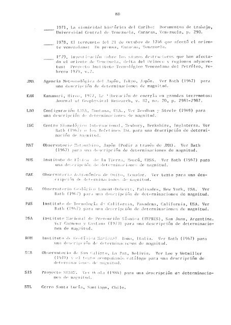 catalogo de terremotos para america del sur catalog of earthquakes ...