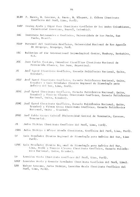 catalogo de terremotos para america del sur catalog of earthquakes ...