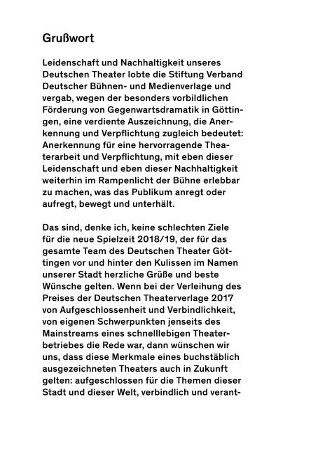 Deutsches Theater Göttingen 18–19