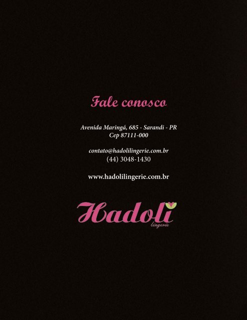Catálogo Hadoli Lingerie - Coleção 2018 - Edição 12