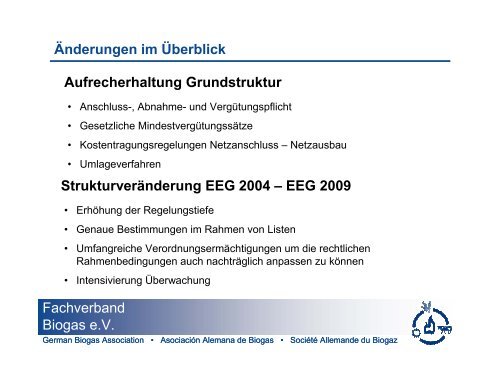 EEG 2009 - Fachverband  Biogas e.V.