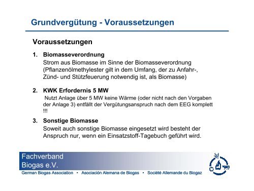 EEG 2009 - Fachverband  Biogas e.V.