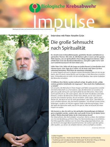 Pater Anselm Grün im GfBK-Interview - Gesellschaft für Biologische ...