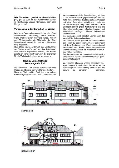 Gemeinde Aktuell - Marktgemeinde Albrechtsberg an der großen ...