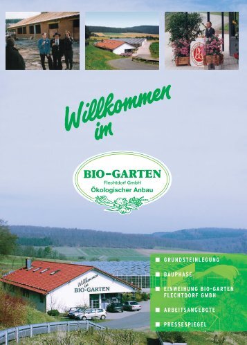 grundsteinlegung - Bio-Garten Flechtdorf GmbH