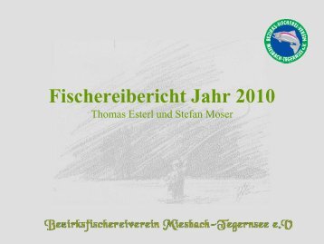 Fischereibericht Jahr 2010 - Bezirksfischereiverein Miesbach ...