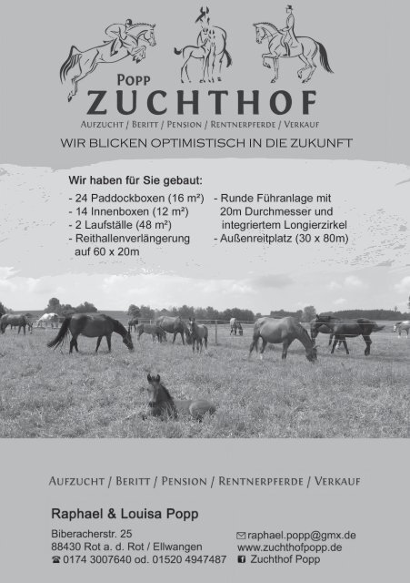 Fohlenschaukatalog Warmblut 2018