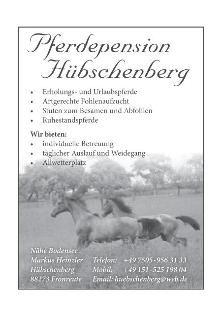 Fohlenschaukatalog Warmblut 2018