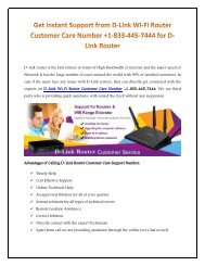 Conatct for +1-833-445-7444 D-Link Router technical help Support Number