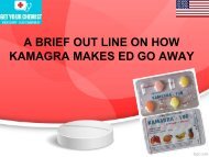 A BRIEF OUT LINE ON HOW KAMAGRA MAKES ED GO AWAY