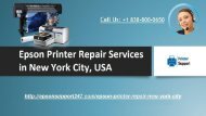 Epson Printer Repair in New York City Contact us @ +1 838-800-0650 for Any Help