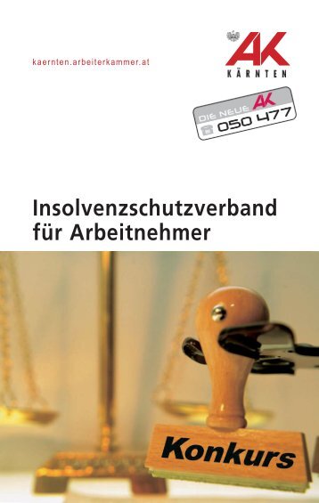 Insolvenzschutzverband für Arbeitnehmer - Arbeiterkammer