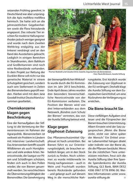 Lichterfelde West Journal Jun/Jul 2018