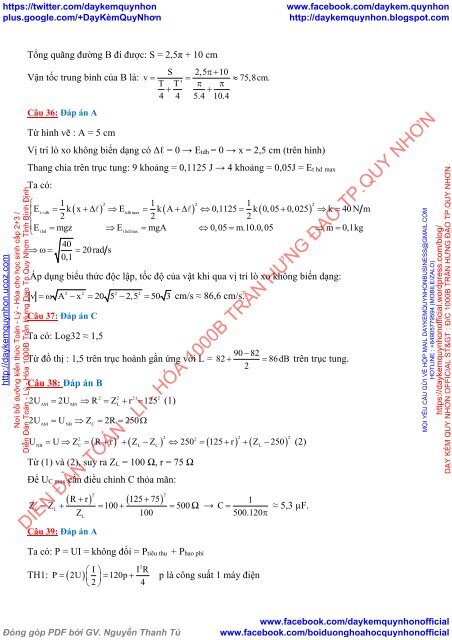 Tuyển tập đề thi thử THPT Quốc gia 2018 Môn Vật Lý Các trường THPT Cả nước CÓ ĐÁP ÁN + GIẢI CHI TIẾT (Lần 3) [DC29052018]