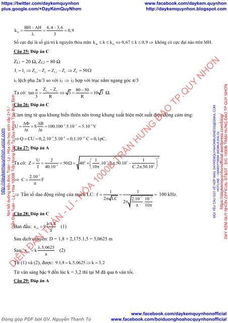 Tuyển tập đề thi thử THPT Quốc gia 2018 Môn Vật Lý Các trường THPT Cả nước CÓ ĐÁP ÁN + GIẢI CHI TIẾT (Lần 3) [DC29052018]