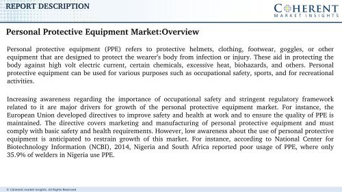 Personal Protective Equipment Market to Reflect Significant Incremental Opportunity During 2017-2025