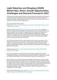 Light Detection and Ranging Market