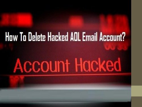 1-800-213-3740 | Delete Hacked AOL Mail Account