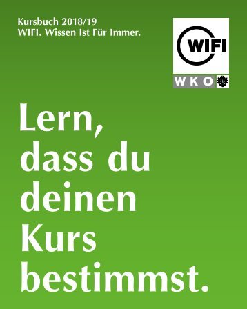 WIFI Tirol Kursbuch 2018/19