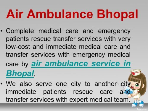 Panchmukhi serves Air Ambulance Service in Bhopal and Bhubaneswar