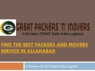 Find the best Packers and Movers service in Allahabad