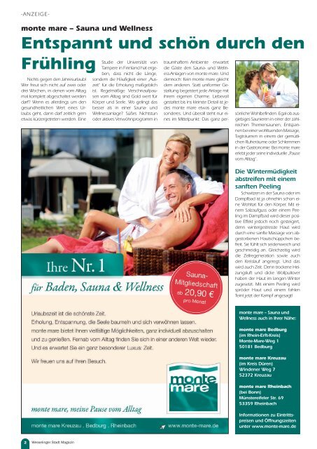 Wesselinger Stadt Magazin Mai 2018