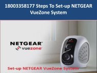18003358177 Steps To Set-up NETGEAR VueZone System (1)